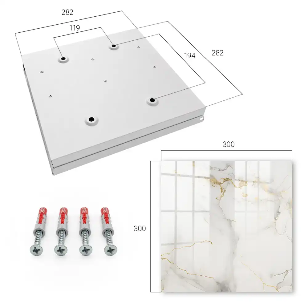 Elegantní box na klíče s mramorovým designem