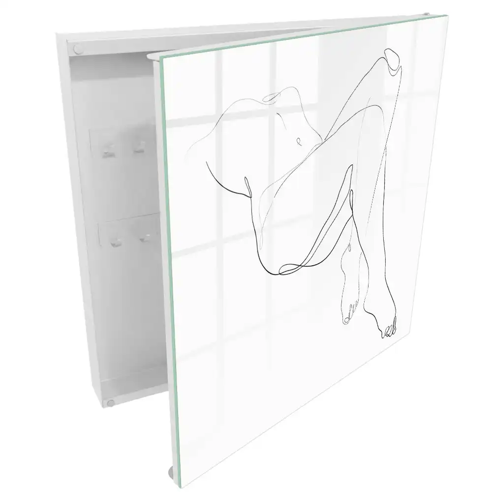 Nástěnná skříňka na klíče v minimalistickém stylu