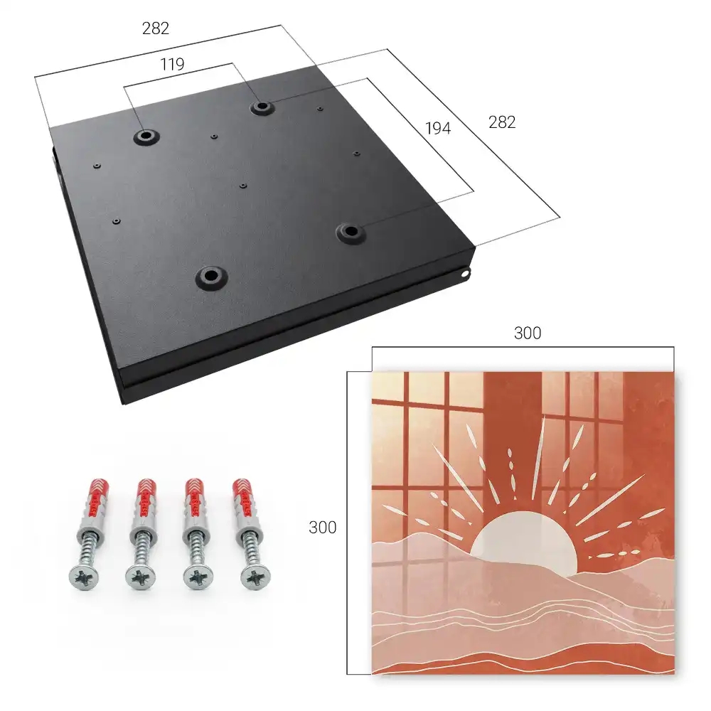 Box na klíče Energie a harmonie v minimalistickém designu