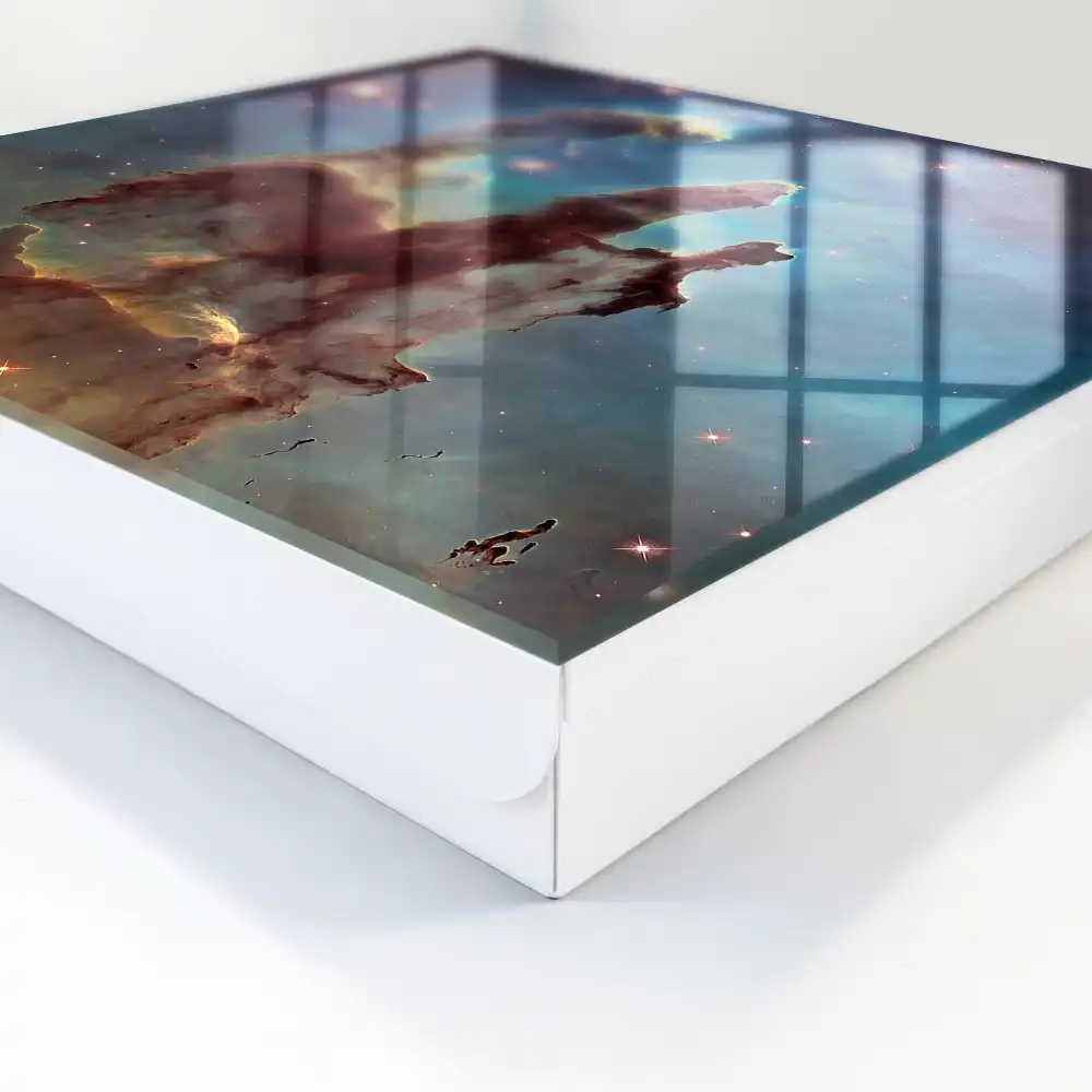 Box na klíče s motivem mystické barevné vesmírné krajiny