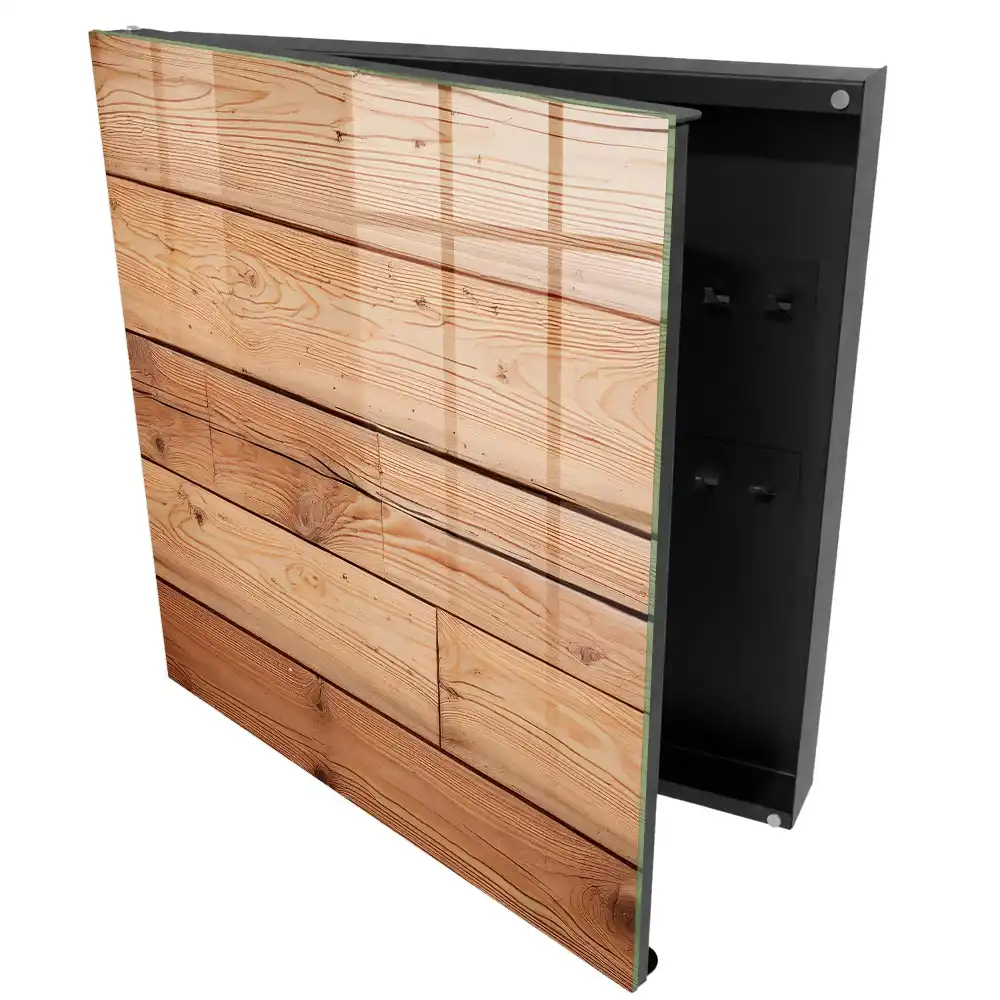 Dřevěný box na klíče v přírodním odstínu