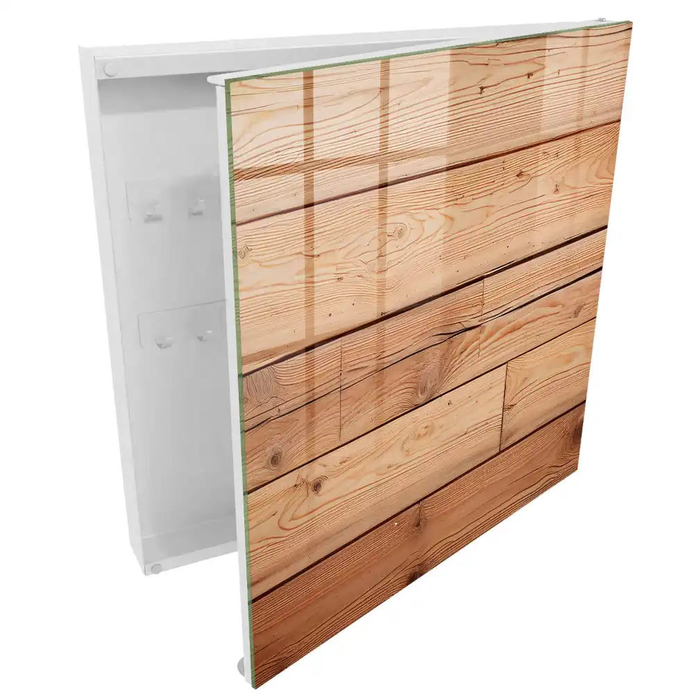 Dřevěný box na klíče v přírodním odstínu