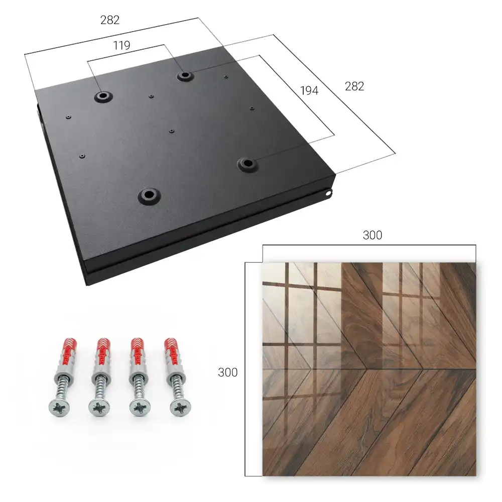 Dřevěná skříňka na klíče v elegantním designu rybí kosti