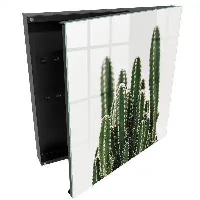 Box na klíče s motivem kaktusů v moderním stylu
