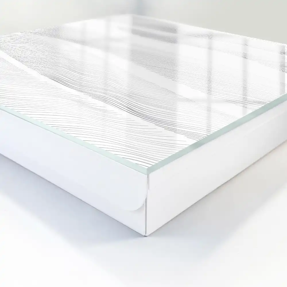 Nástěnná skříňka na klíče s vlnitým designem