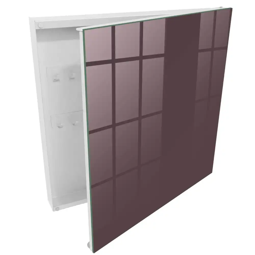 Tmavě fialová schránka na klíče v minimalistickém geometrickém stylu