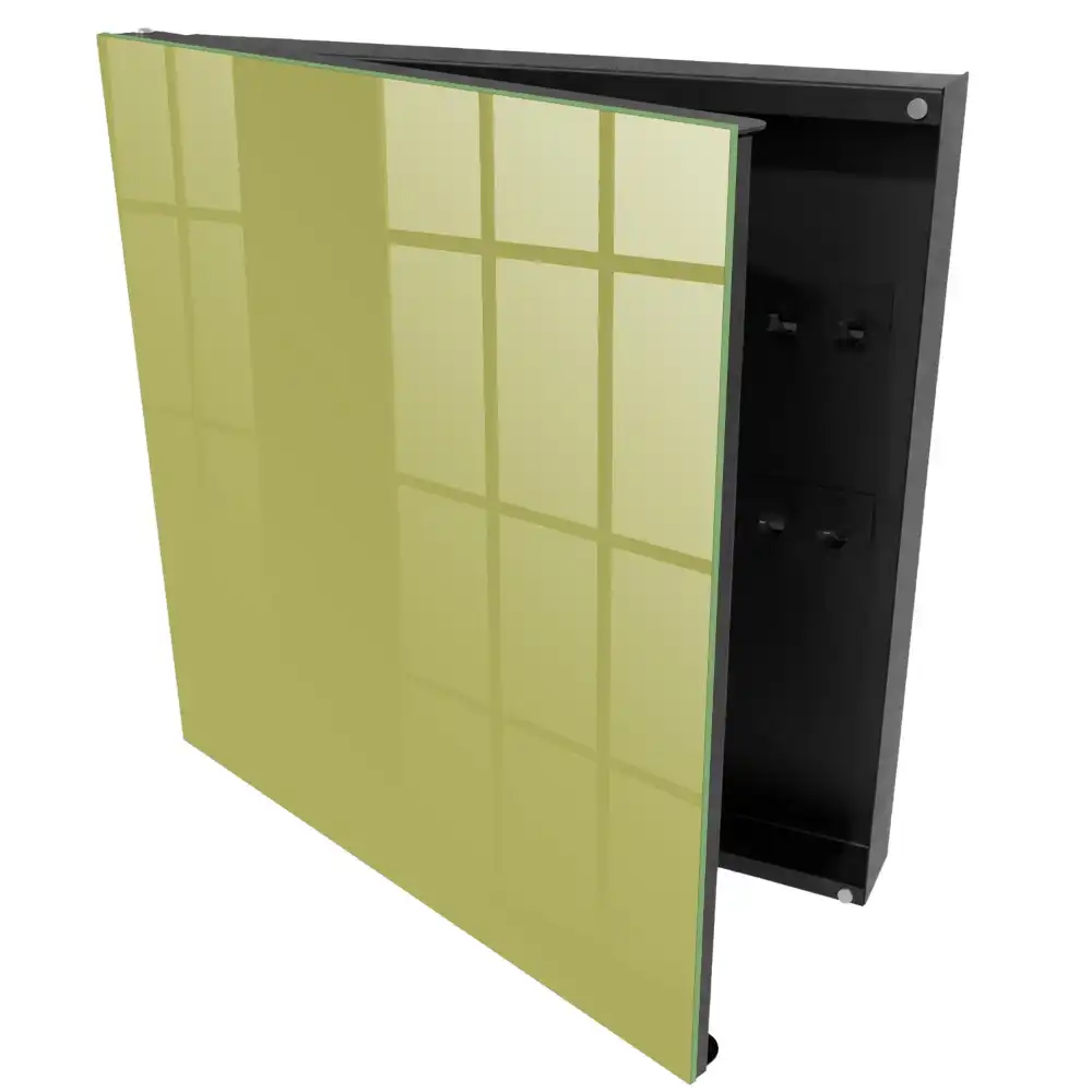 Minimalistický box na klíče v zelené vintage barvě