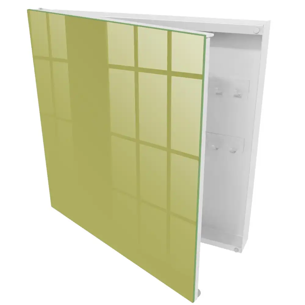 Minimalistický box na klíče v zelené vintage barvě