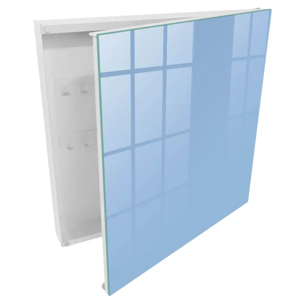 Minimalistický box na klíče v modré barvě