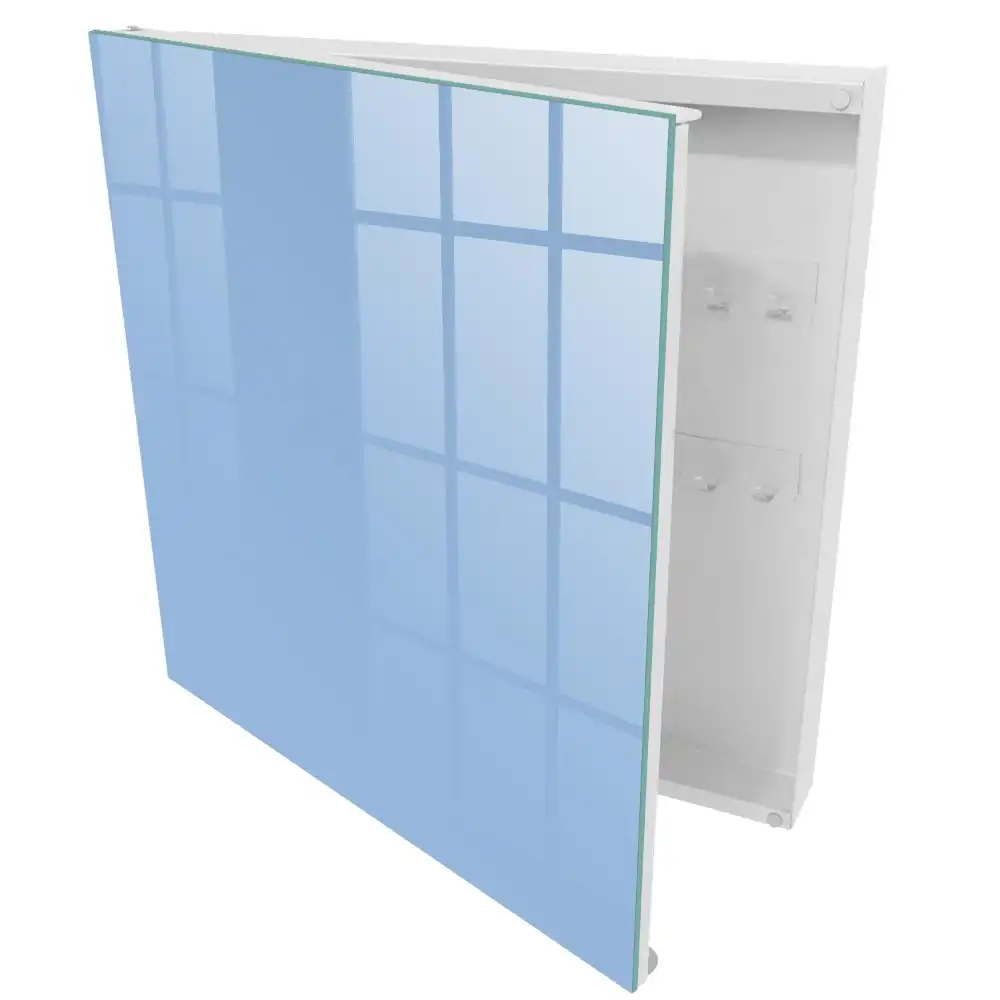 Minimalistický box na klíče v modré barvě