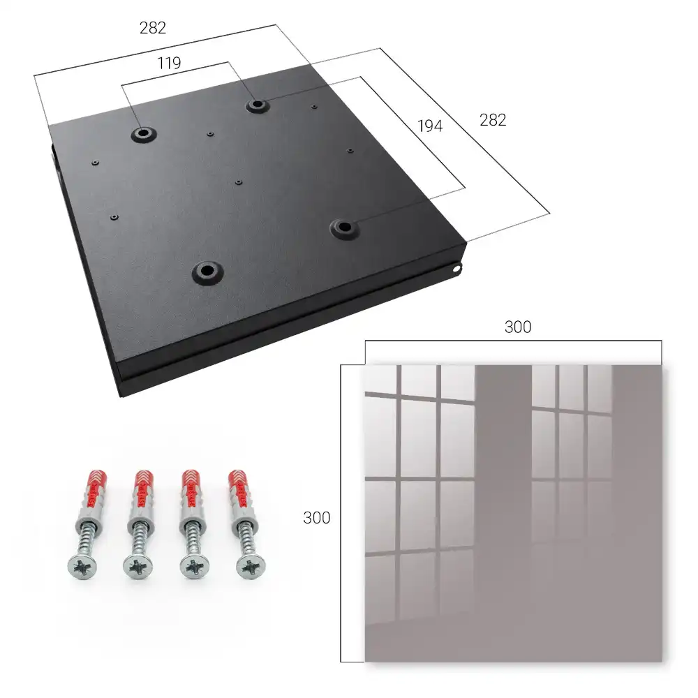 Minimalistický box na klíče v šeříkové barvě