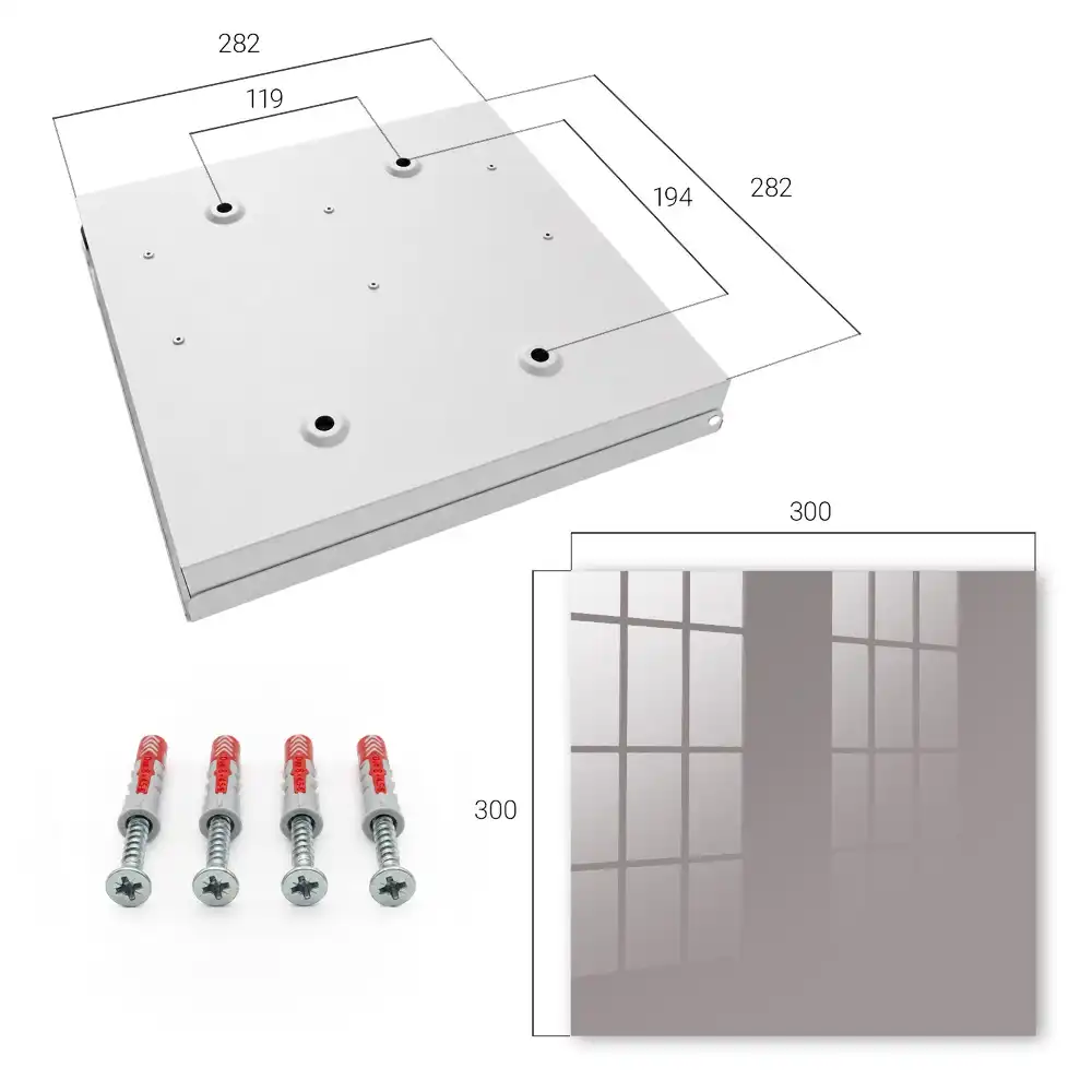 Minimalistický box na klíče v šeříkové barvě