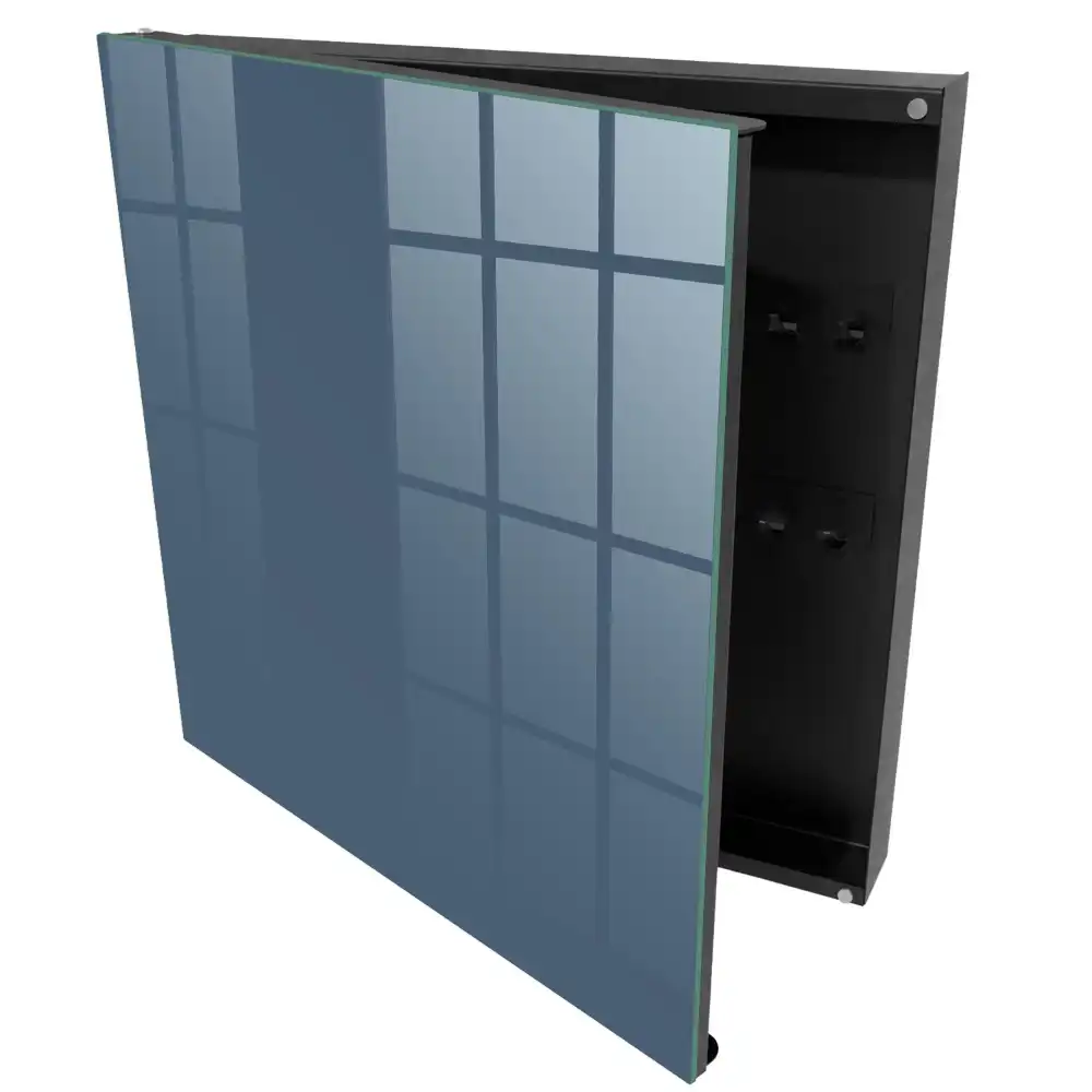 Tmavě modrá schránka na klíče v minimalistickém designu