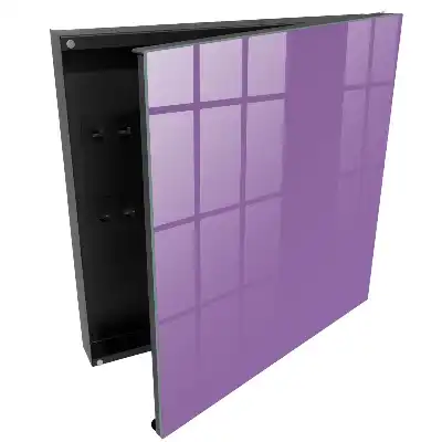 Fialová schránka na klíče v elegantním minimalistickém stylu