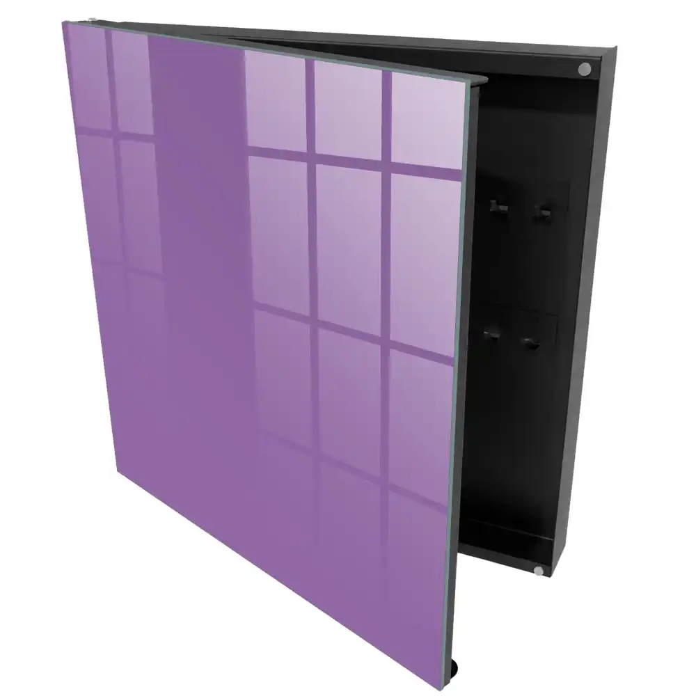 Fialová schránka na klíče v elegantním minimalistickém stylu