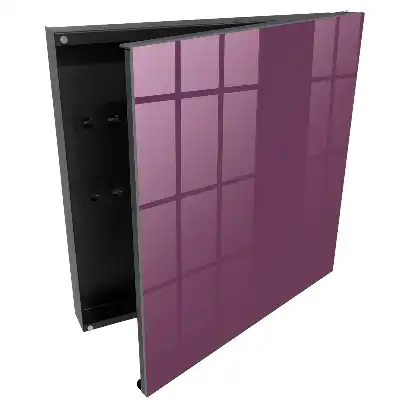 Box na klíče tmavě fialový odstín jednotná textura
