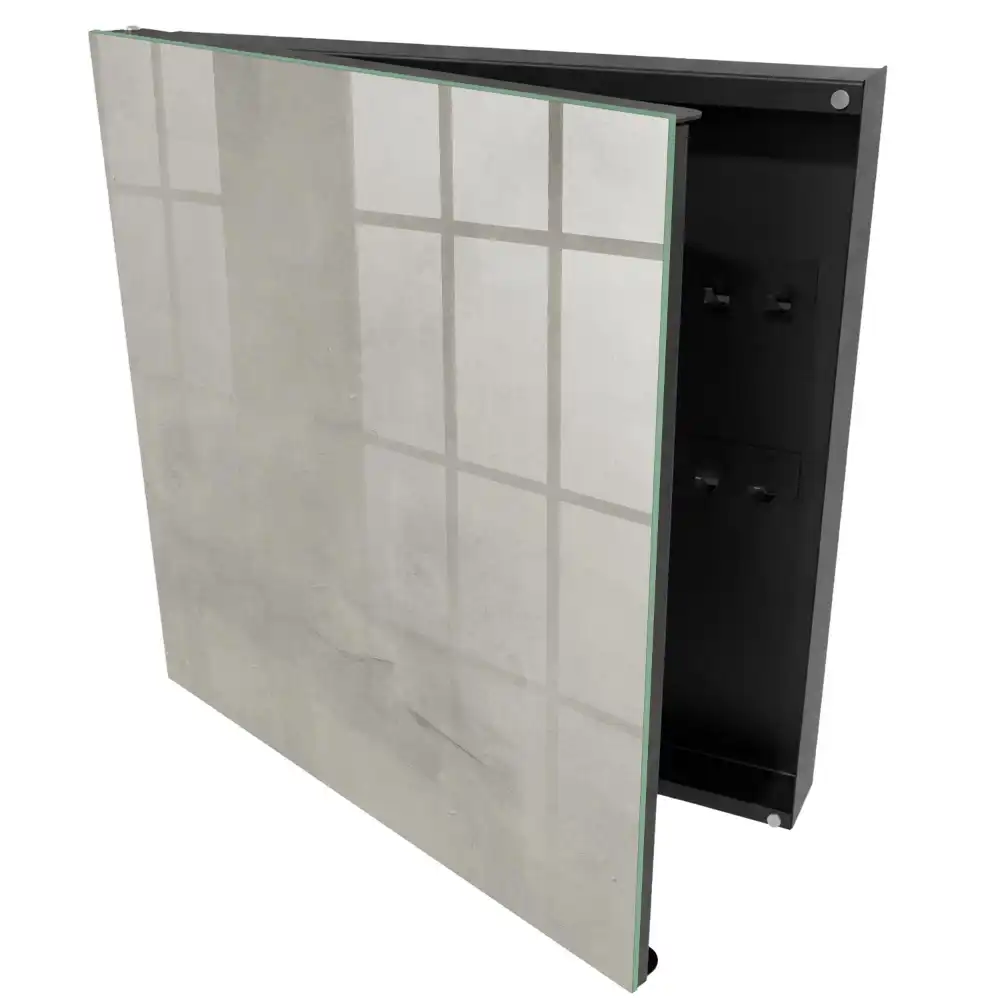 Elegantní nástěnná skříňka na klíče v šedé barvě s minimalistickým designem
