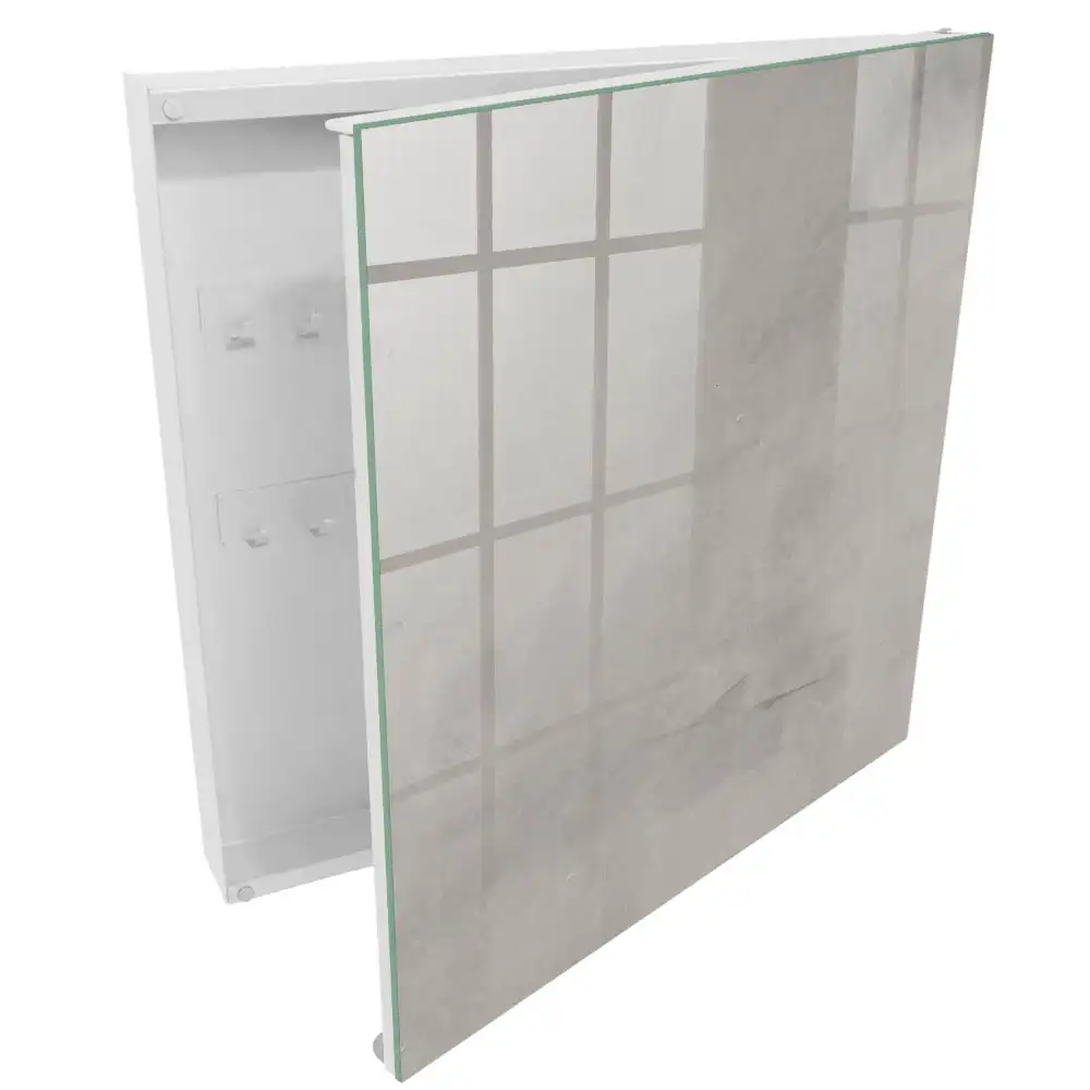 Elegantní nástěnná skříňka na klíče v šedé barvě s minimalistickým designem