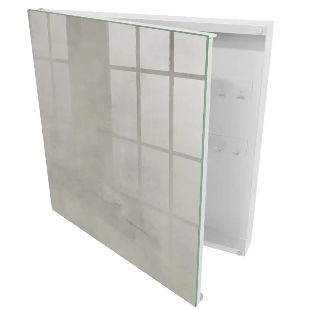 Elegantní nástěnná skříňka na klíče v šedé barvě s minimalistickým designem