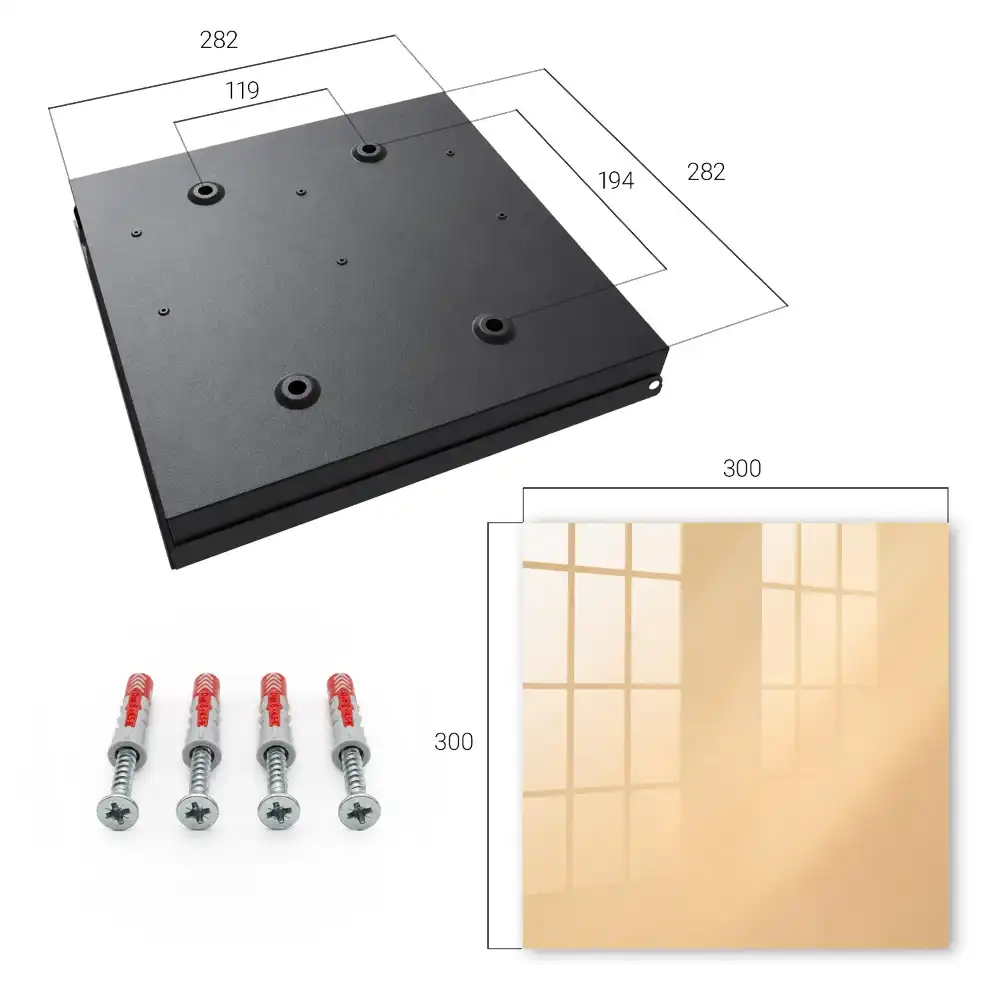 Elegantní minimalistický box na klíče v teplé béžové barvě