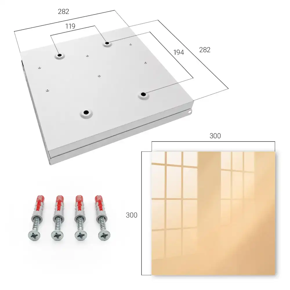 Elegantní minimalistický box na klíče v teplé béžové barvě