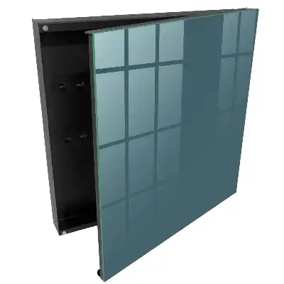 Moderní elegantní skříňka na klíče v jednotném odstínu