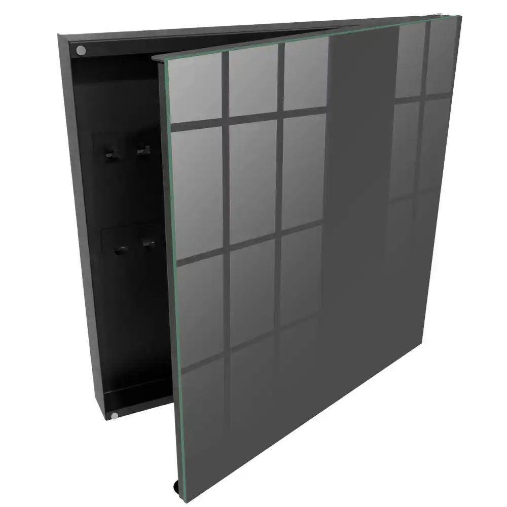 Minimalistický pevný box na klíče v tmavě šedé barvě