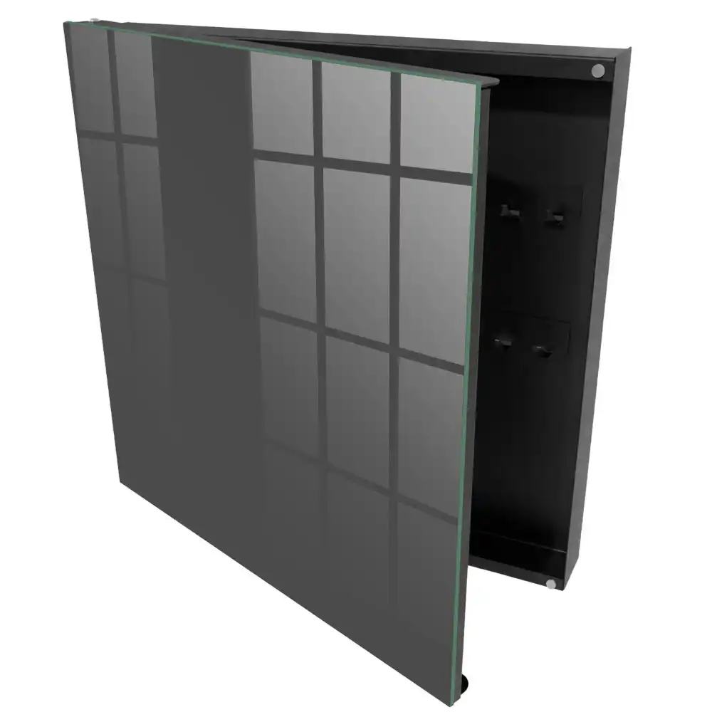 Minimalistický pevný box na klíče v tmavě šedé barvě