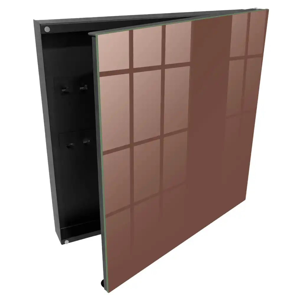 Elegantní box na klíče v teplém hnědém odstínu