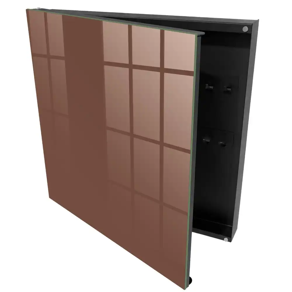 Elegantní box na klíče v teplém hnědém odstínu