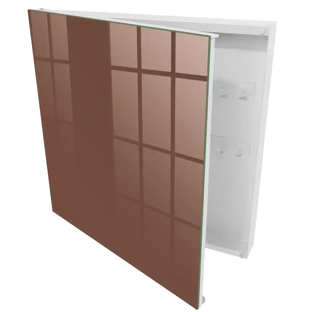 Elegantní box na klíče v teplém hnědém odstínu