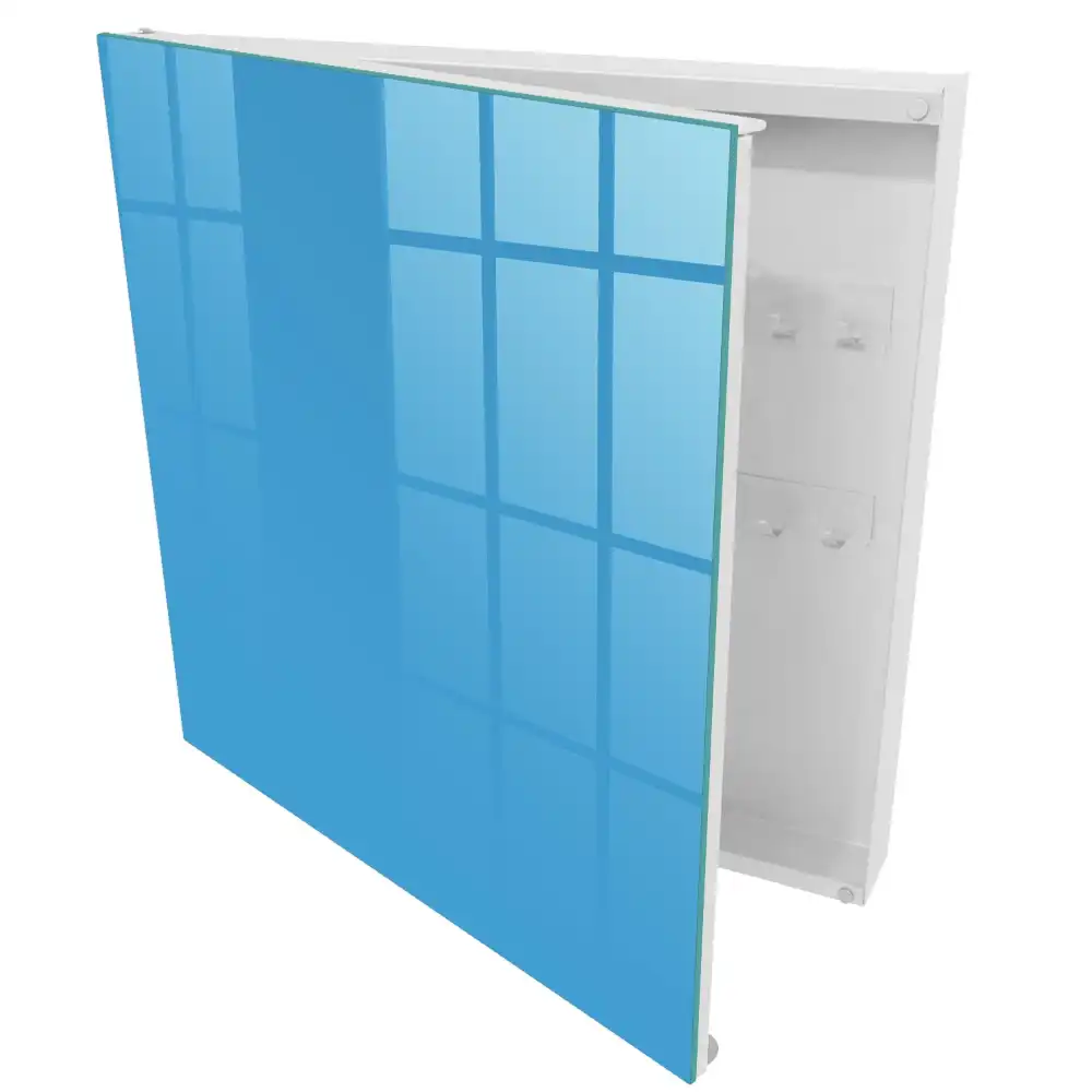 Elegantní box na klíče v modré barvě