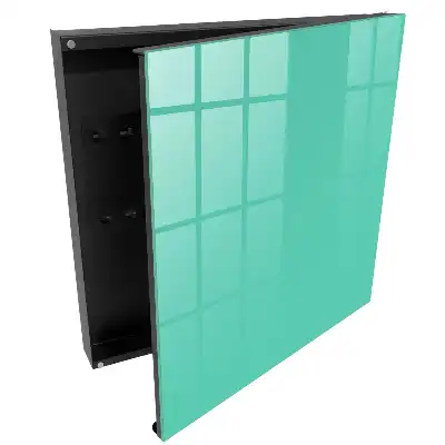 Tyrkysový minimalistický box na klíče v elegantním provedení