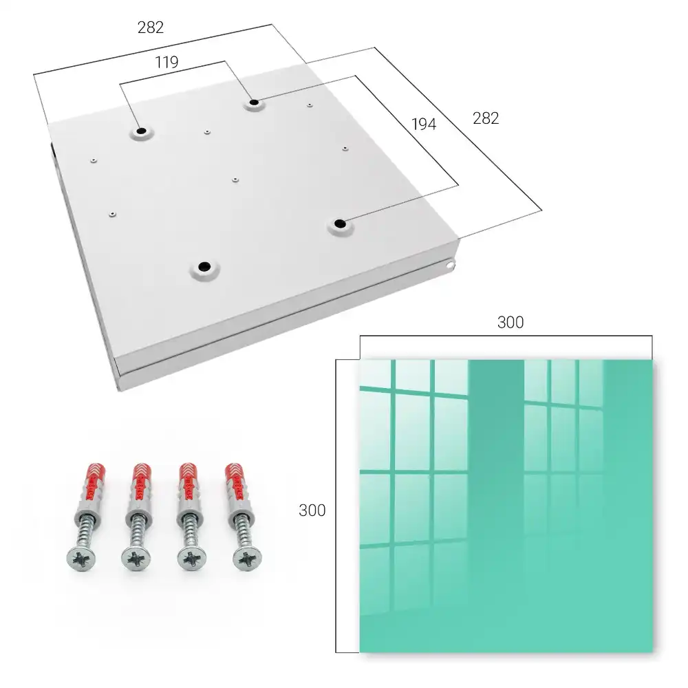 Tyrkysový minimalistický box na klíče v elegantním provedení