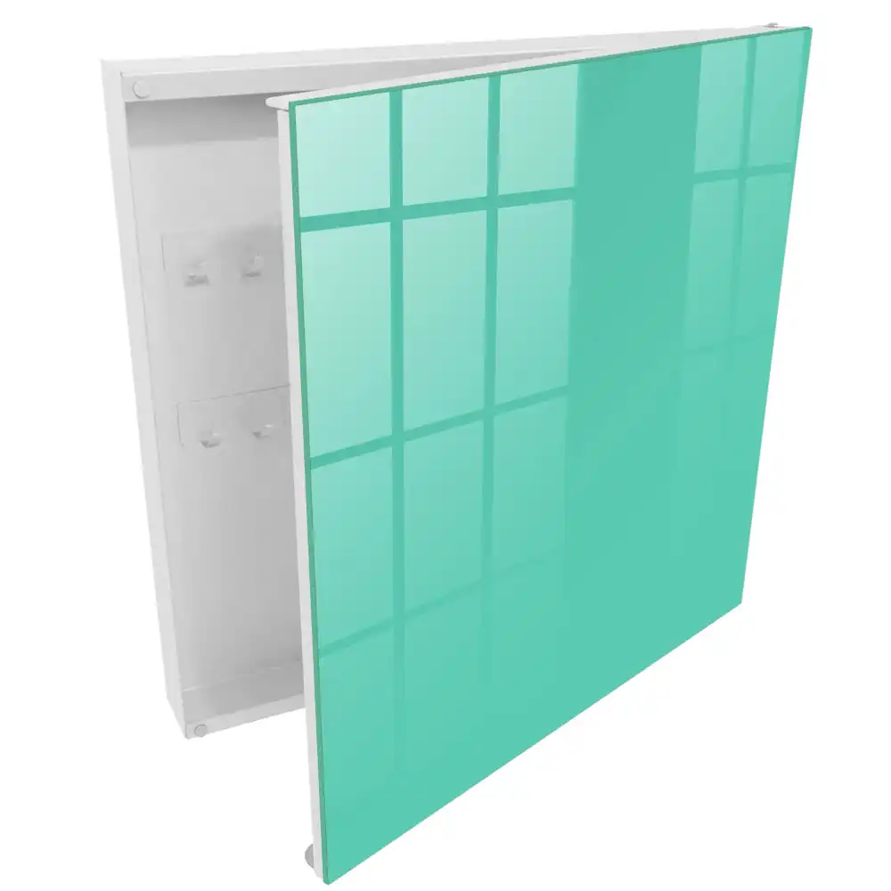 Tyrkysový minimalistický box na klíče v elegantním provedení