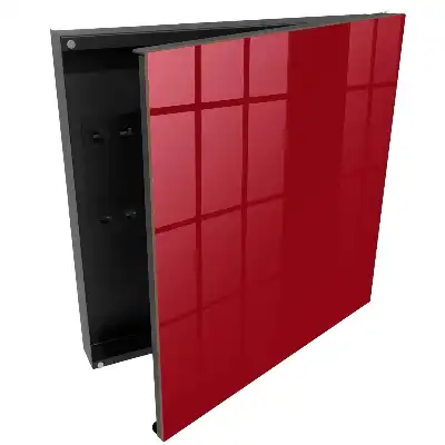Minimalistická schránka na klíče ve vínovém odstínu