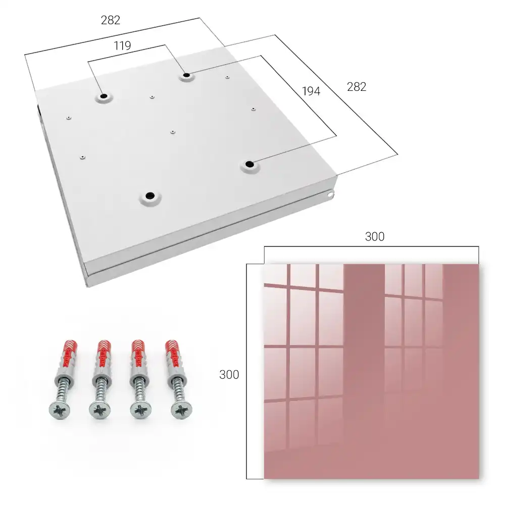 Elegantní minimalistický box na klíče ve vínovém odstínu