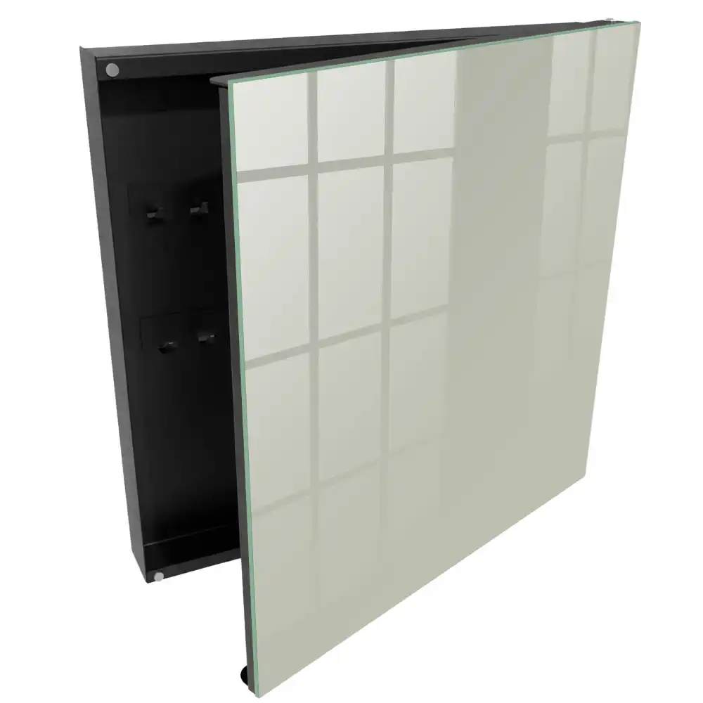 Nástěnná skříňka na klíče v minimalistickém světle krémovém provedení