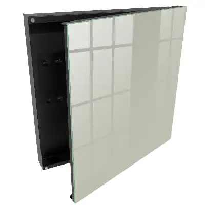 Nástěnná skříňka na klíče v minimalistickém světle krémovém provedení