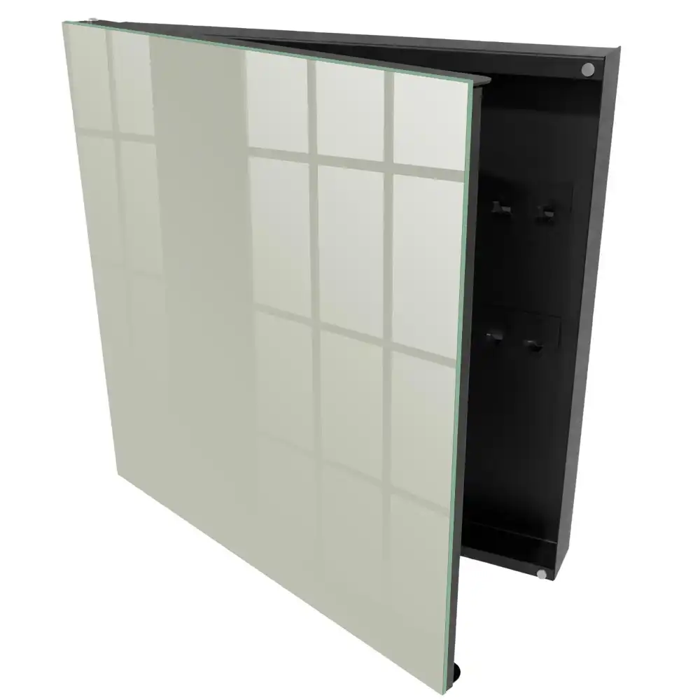 Nástěnná skříňka na klíče v minimalistickém světle krémovém provedení