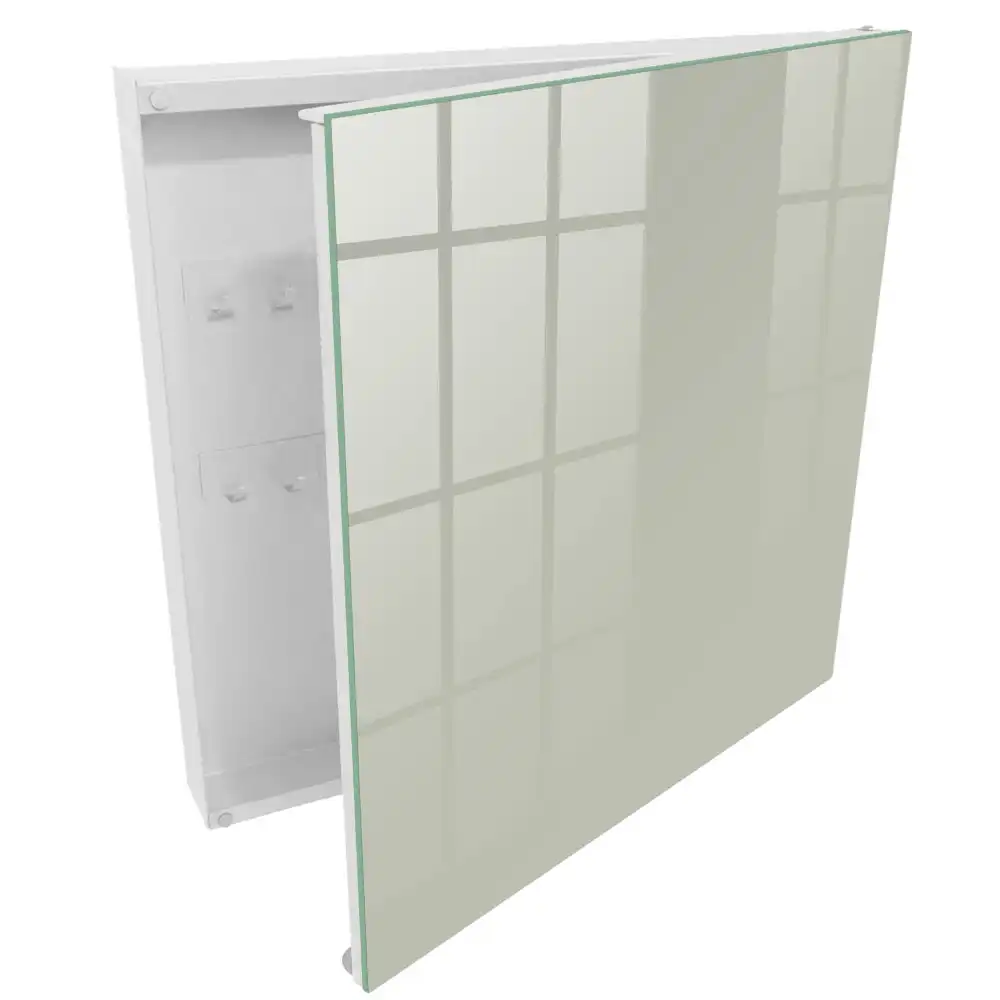 Nástěnná skříňka na klíče v minimalistickém světle krémovém provedení