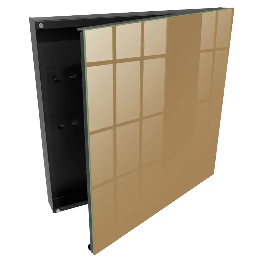 Minimalistický box na klíče v zářivě oranžové barvě
