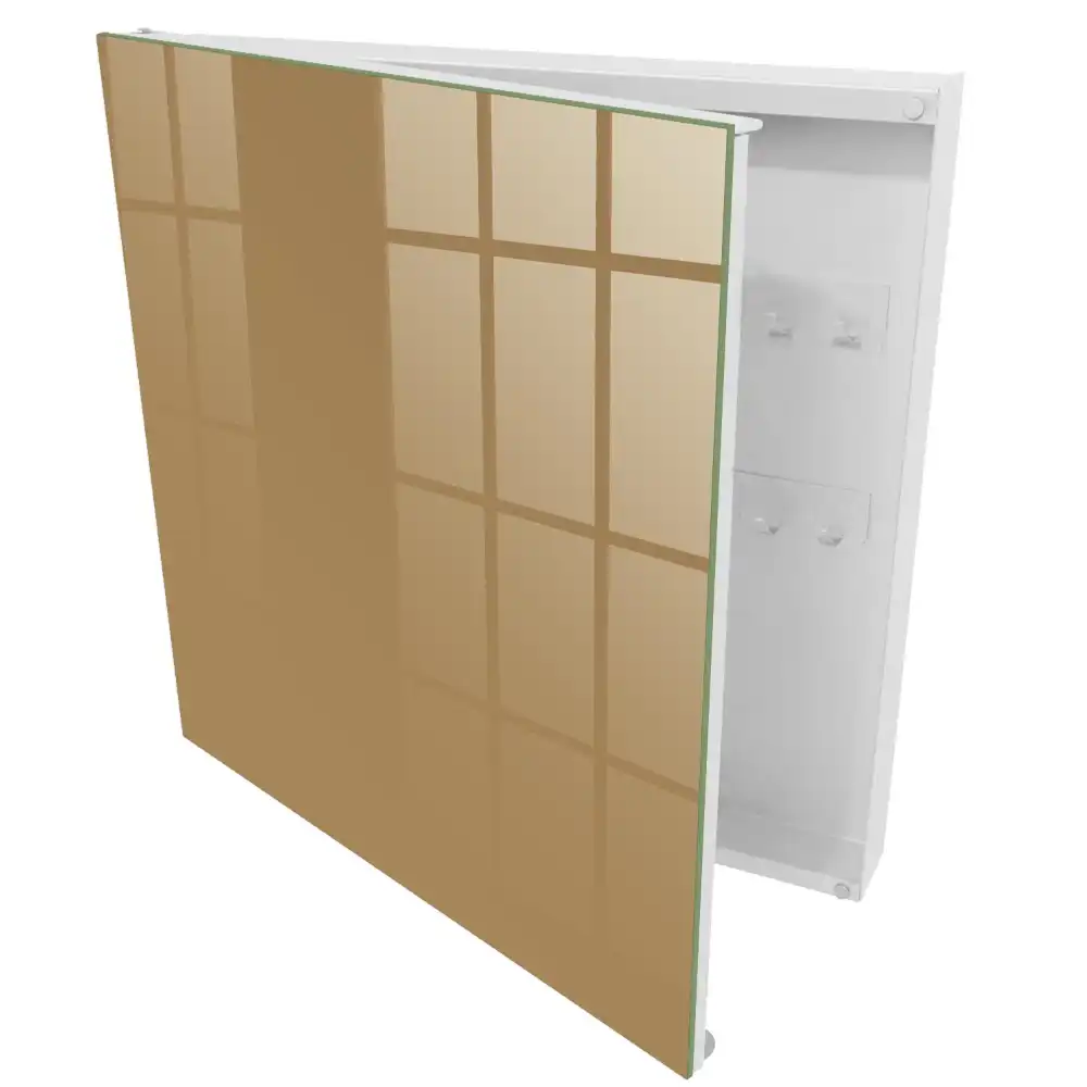Minimalistický box na klíče v zářivě oranžové barvě