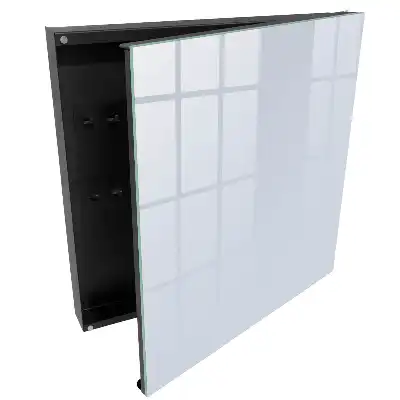 Minimalistický box na klíče Mír harmonie v šedé barvě