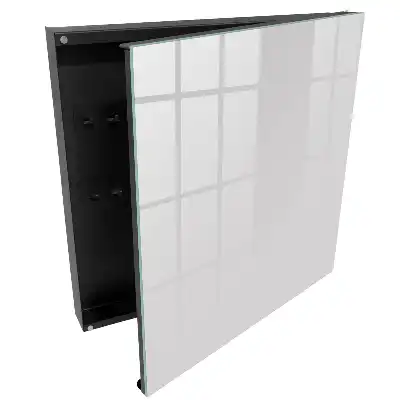 Minimalistická schránka na klíče v šedé barvě