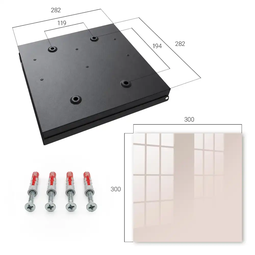 Minimalistická schránka na klíče Harmonická harmonie