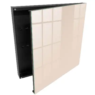 Nástěnná skříňka na klíče v béžovém elegantním provedení