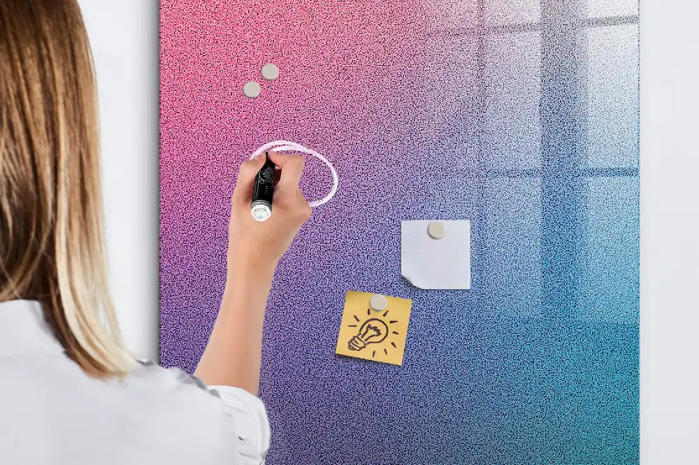 Magnetická popisovací tabule s barevným přechodem