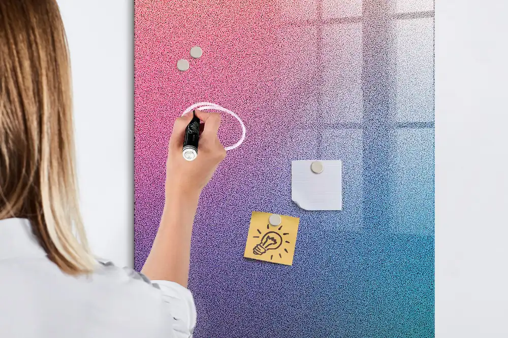 Magnetická popisovací tabule s barevným přechodem