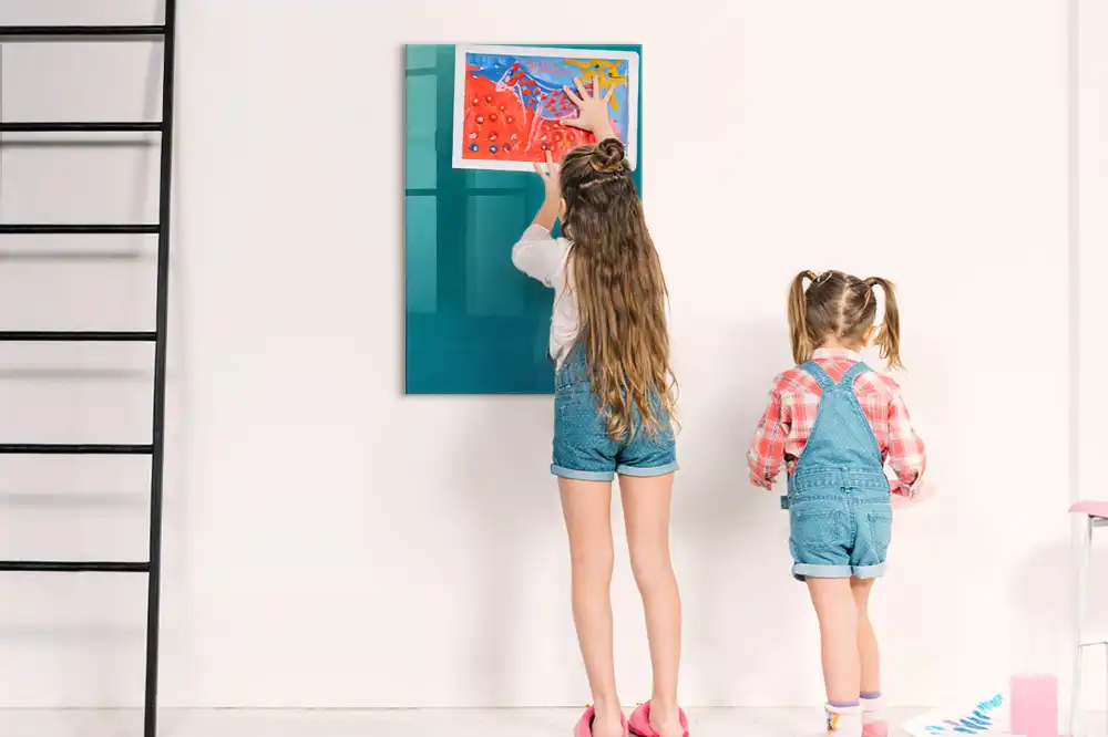 Magnetická popisovací tabule s geometrickými obrazci